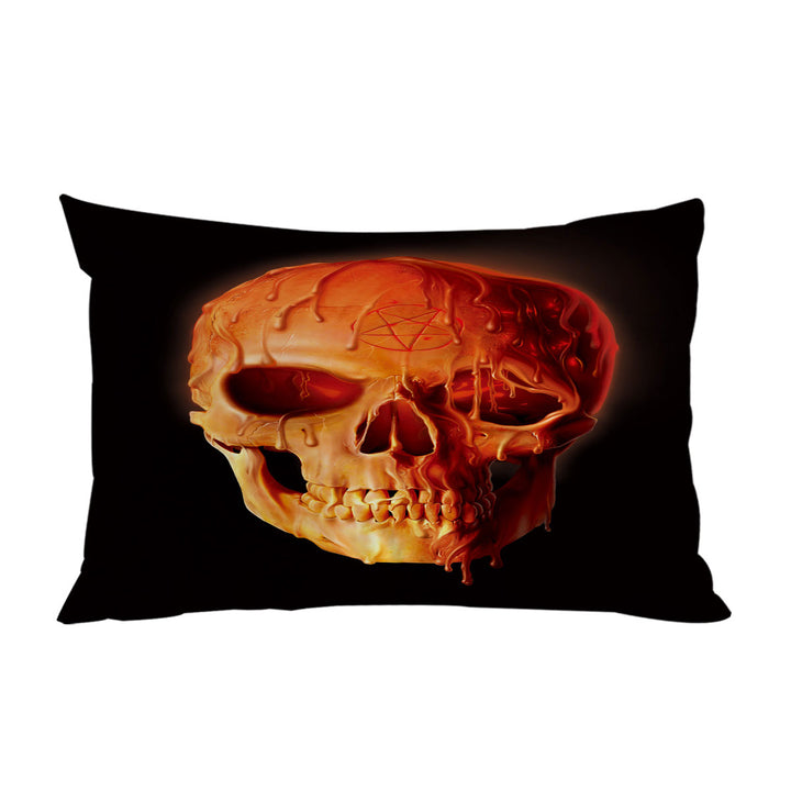 Gothic Dark Art Wax Skull Pillow Case Covers