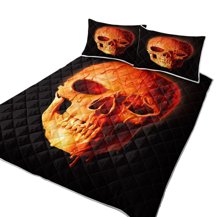 Gothic Dark Art Wax Skull Quilts