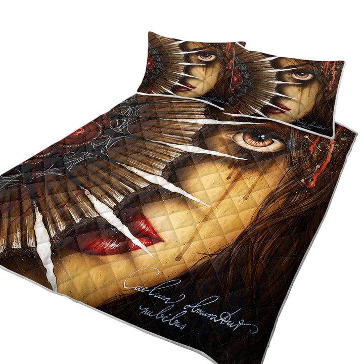 Gothic Fantasy Nahimana Bloody Woman California King Quilt Sets