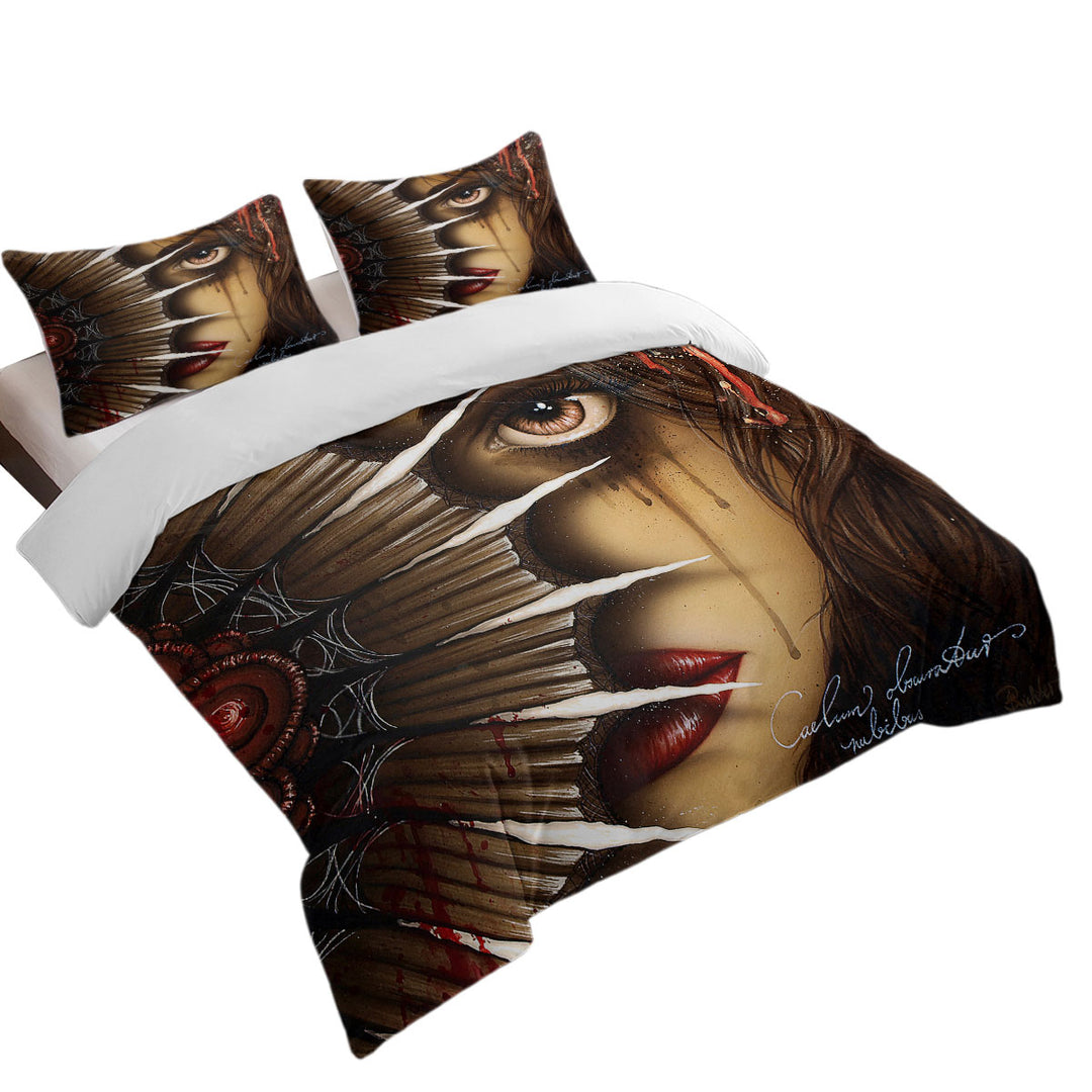 Gothic Fantasy Nahimana Bloody Woman Duvet Cover