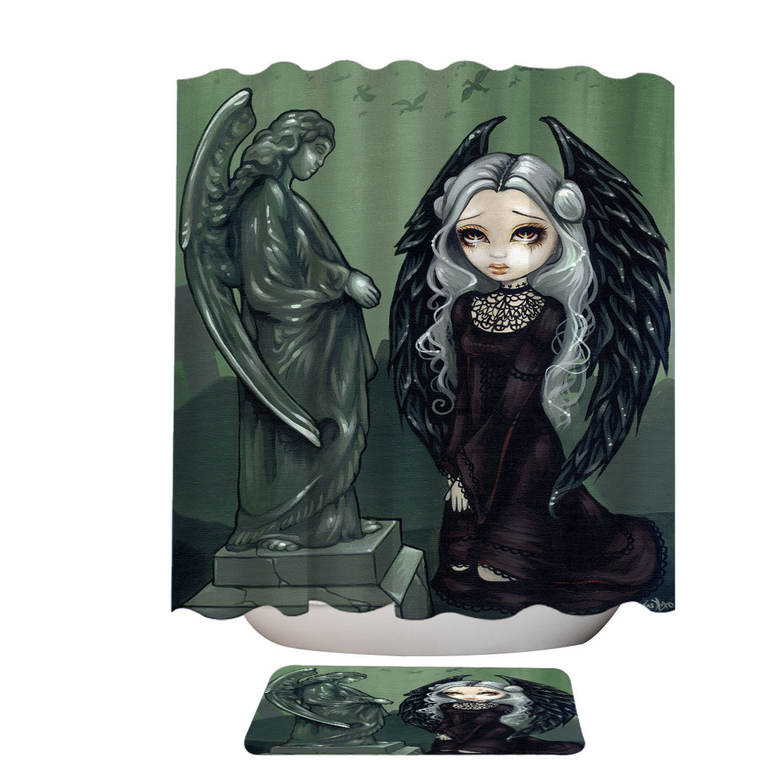 Gothic Shower Curtains Art Angels of Highgate