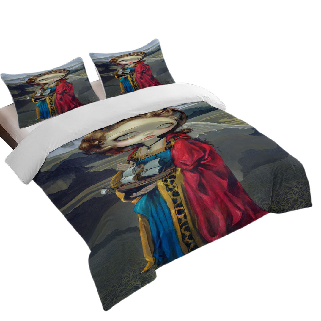 Gothic style Painting Angel a Safe Harbor Coverlets