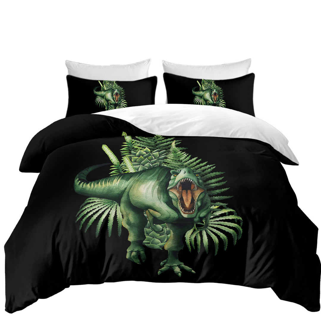 Green Scary Dinosaur Twin Duvet Covers