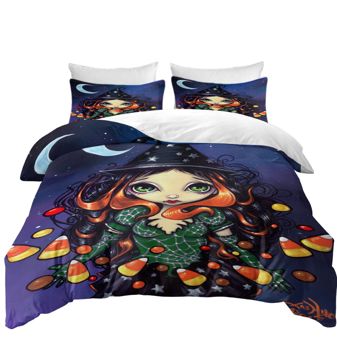 Halloween Night the Little Candy Witch Best Duvet Covers