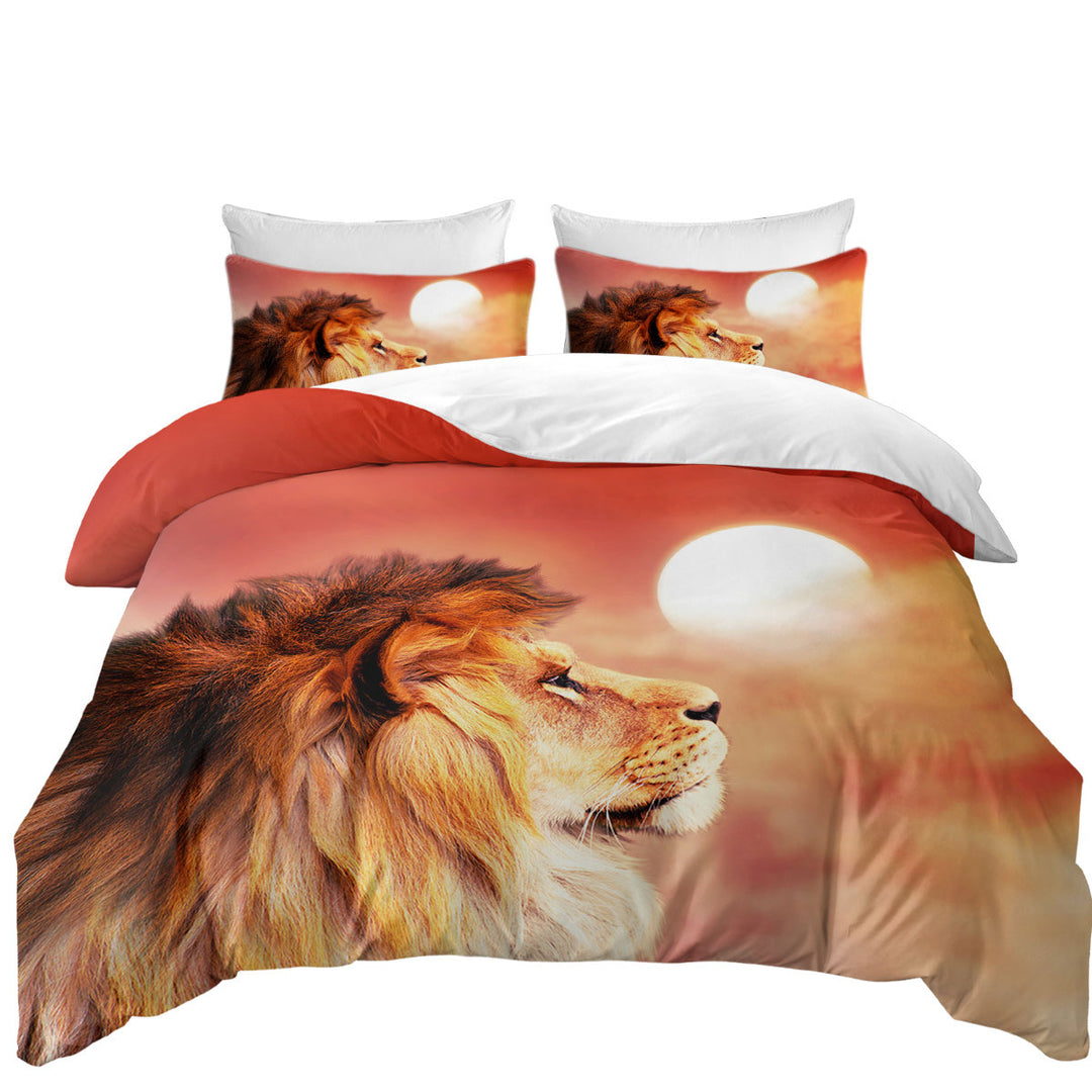 Handsome Lion Under the Sun Twin xl Duvet Covers