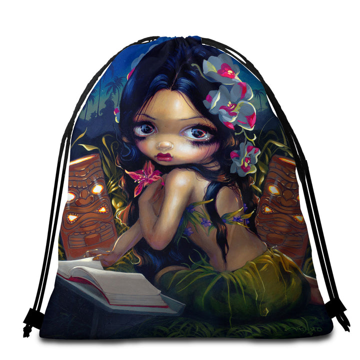 Hawaiian Beach Towels on Sale Amara the Hawaiian Fairy and the Book