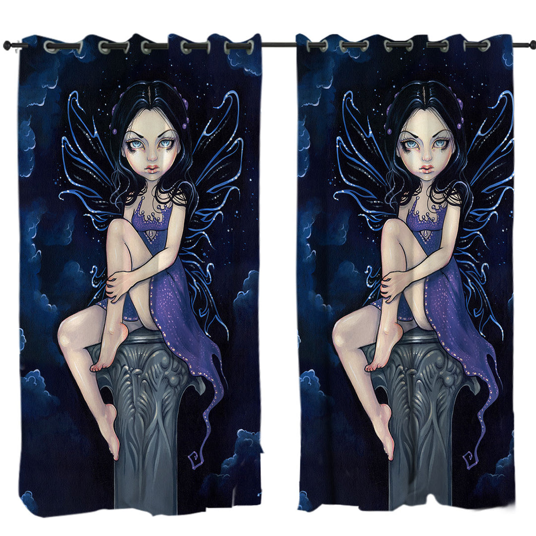 Heavenly Nightshade Gothic Dark Fairy Curtain