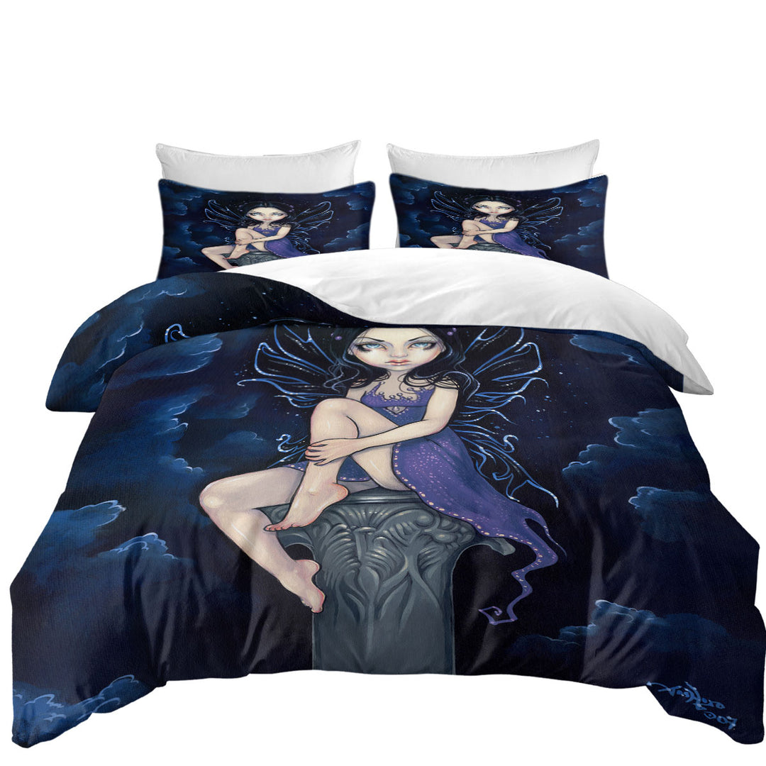 Heavenly Nightshade Gothic Dark Fairy full Size Duvet Cover