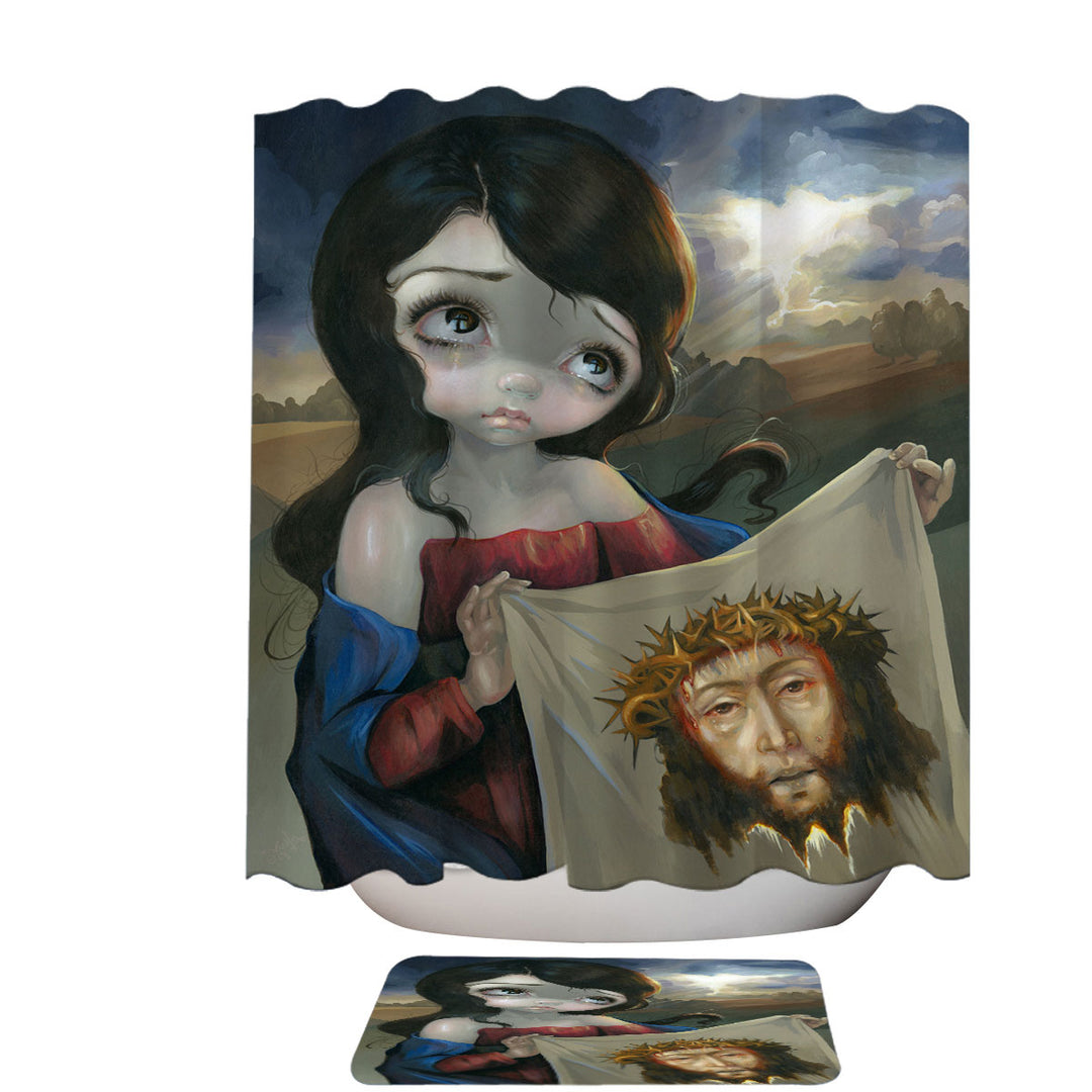 Historical Christian Art Veronica_s Veil Shower Curtain