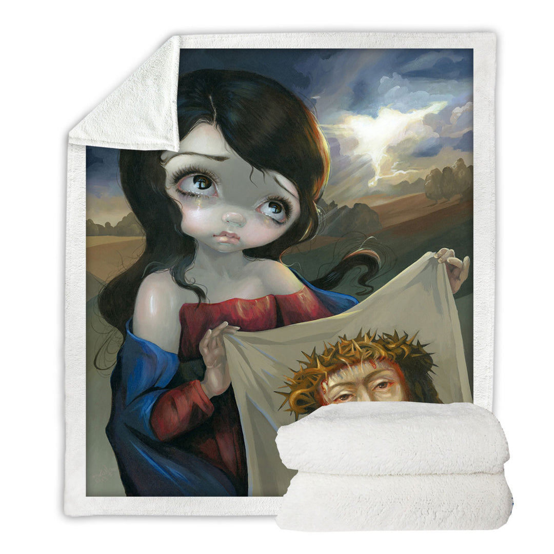 Historical Christian Art Veronica_s Veil Throws