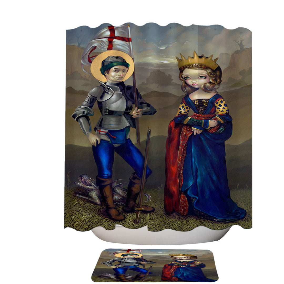 History Art Saint George and Princess Sabra Shower Curtain