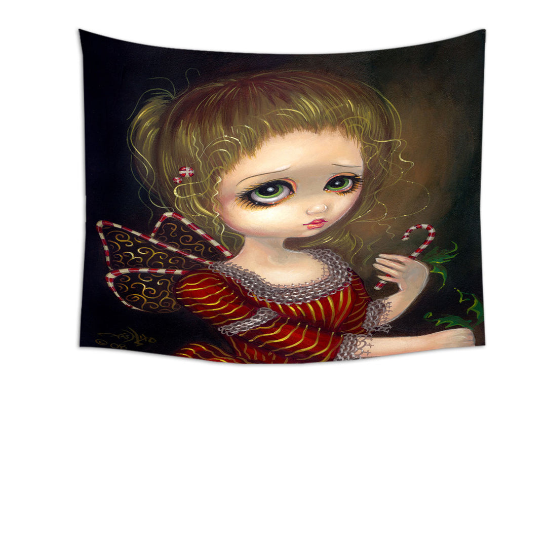 Holiday Tapestry Candy Cane Angel