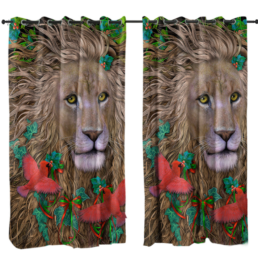 Honorable Lion the King of Peace Curtain