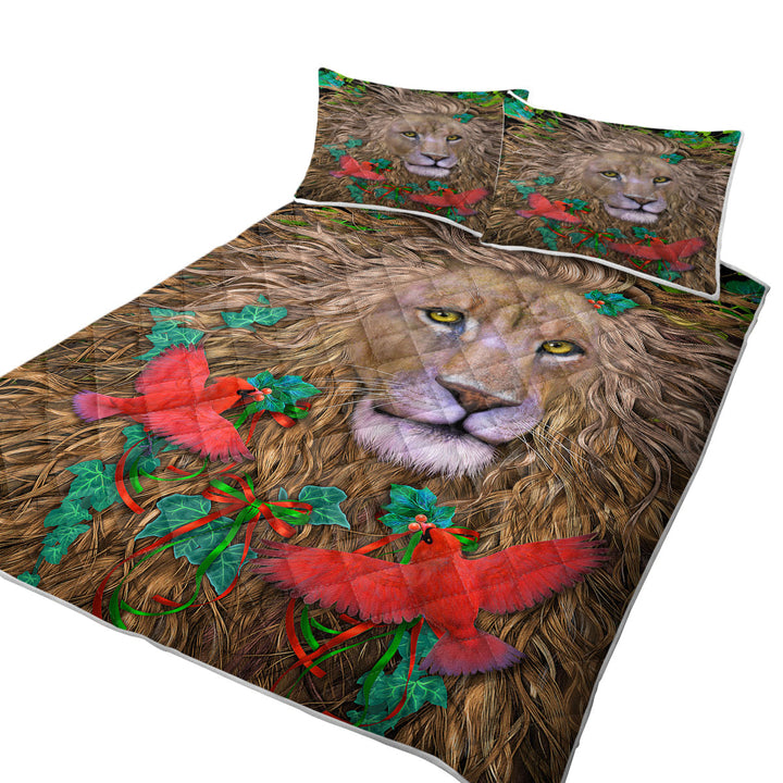 Honorable Lion the King of Peace King Size Bedspreads