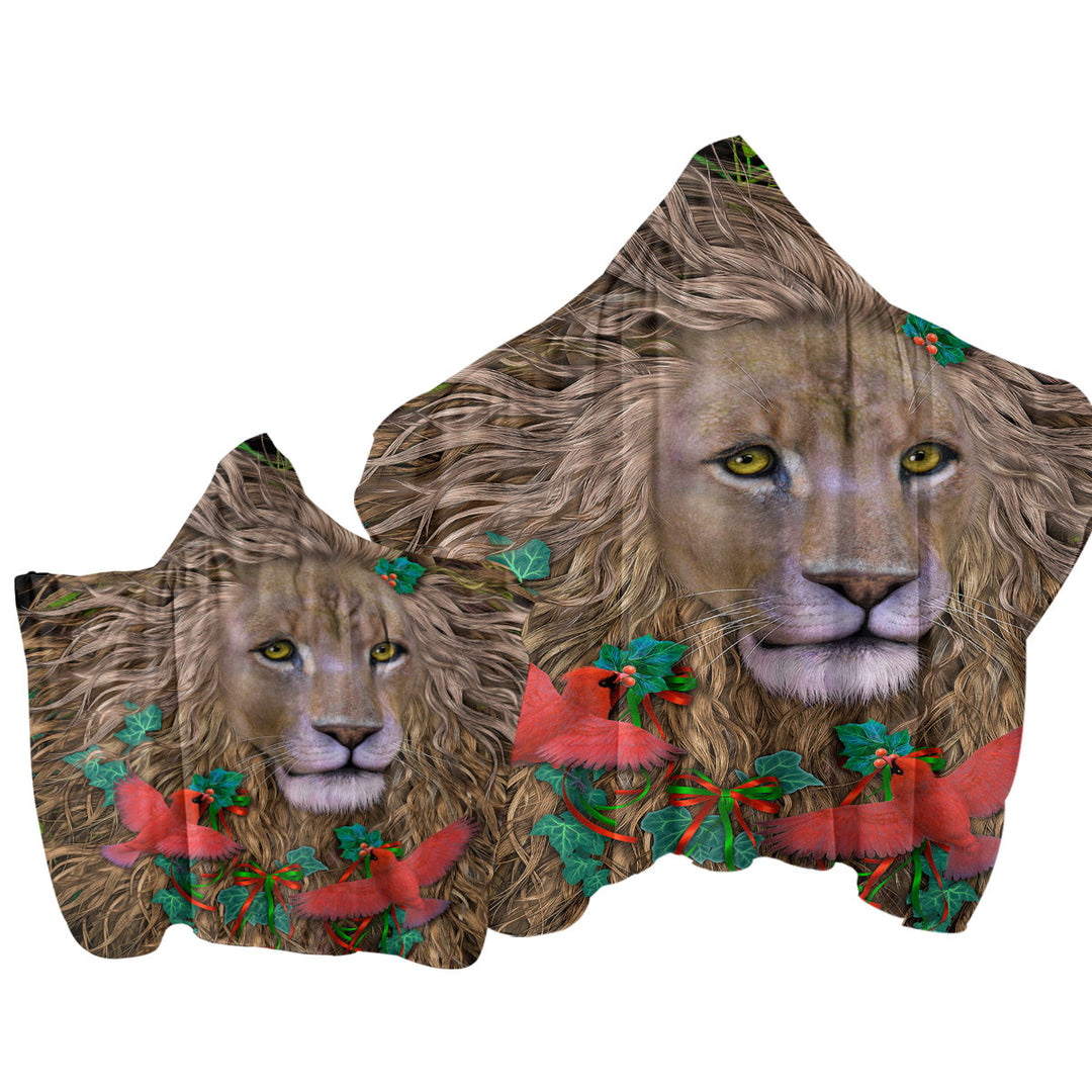 Honorable Lion the King of Peace Towel with Hood