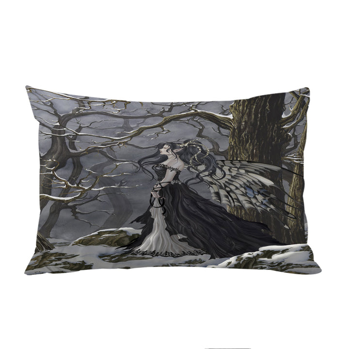 Hope Fantasy Artwork of the Winter Forest Fairy Pillow Cases