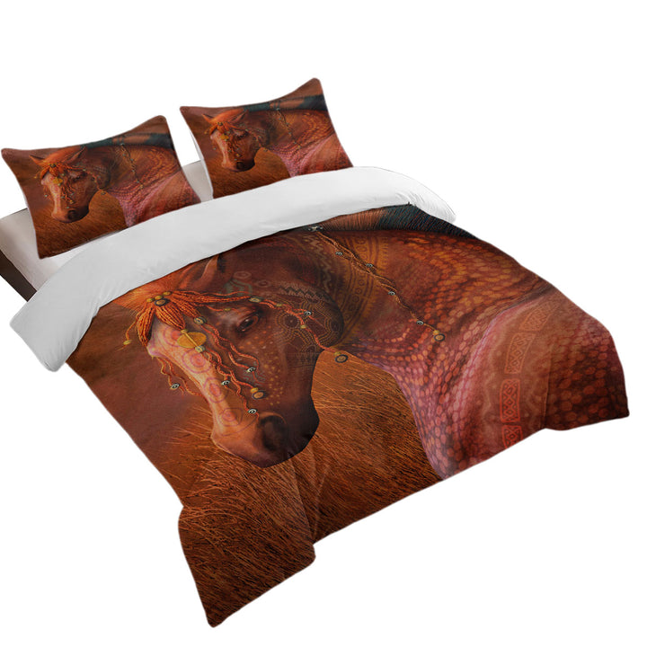 Horse Art African Masai War Pony Daybed Covers Sets