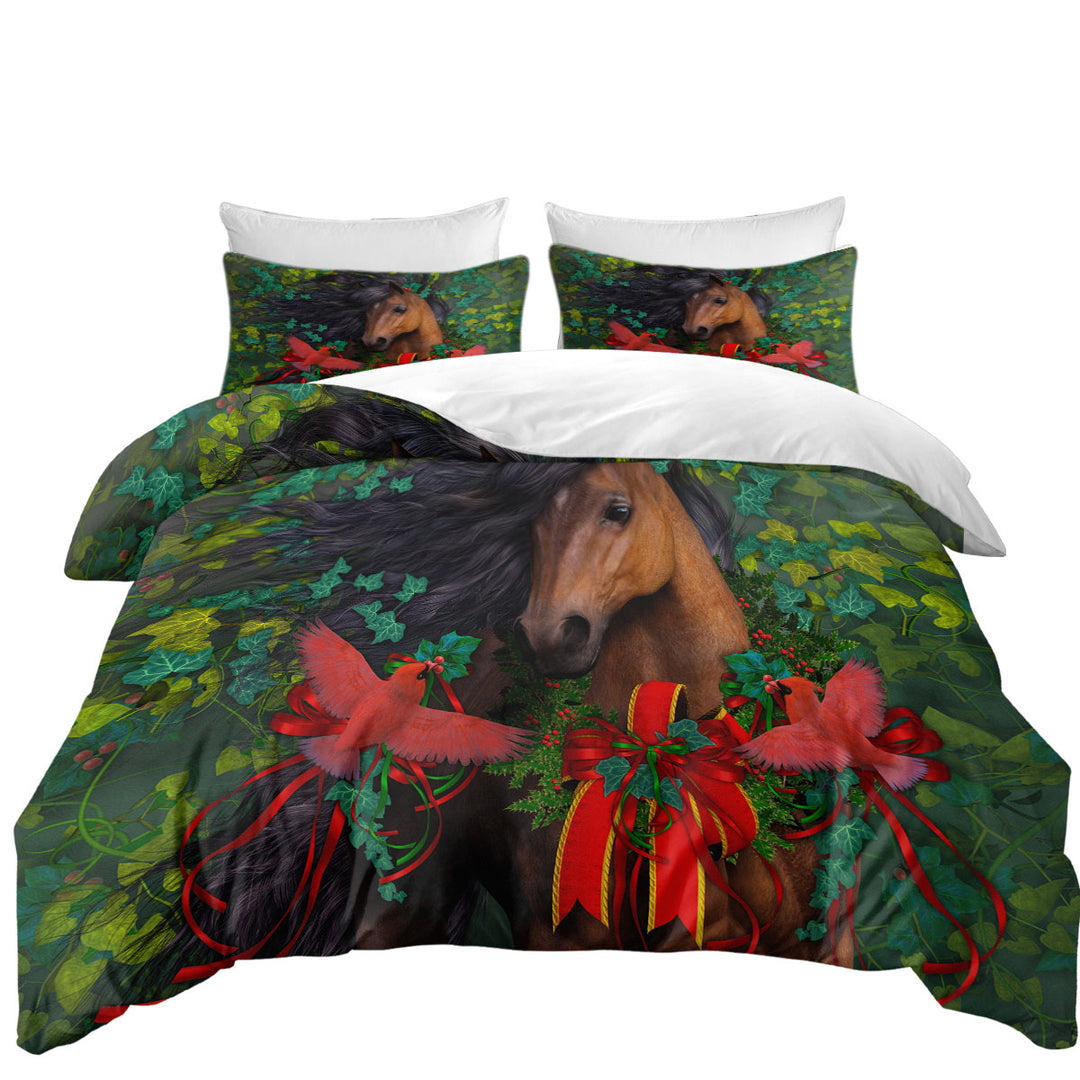 Horse Art Morgans Christmas Duvet Covers