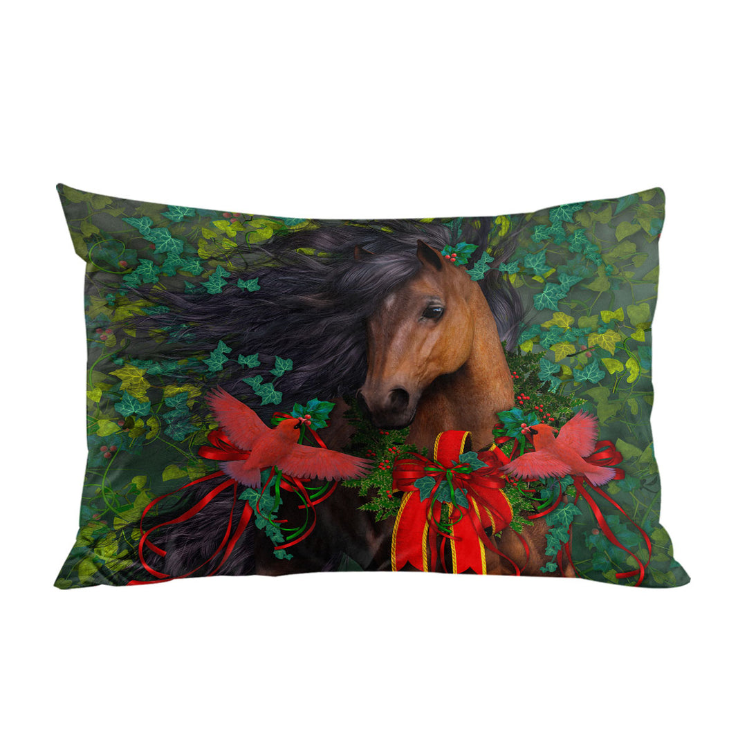 Horse Art Morgans Christmas King Pillow Cases