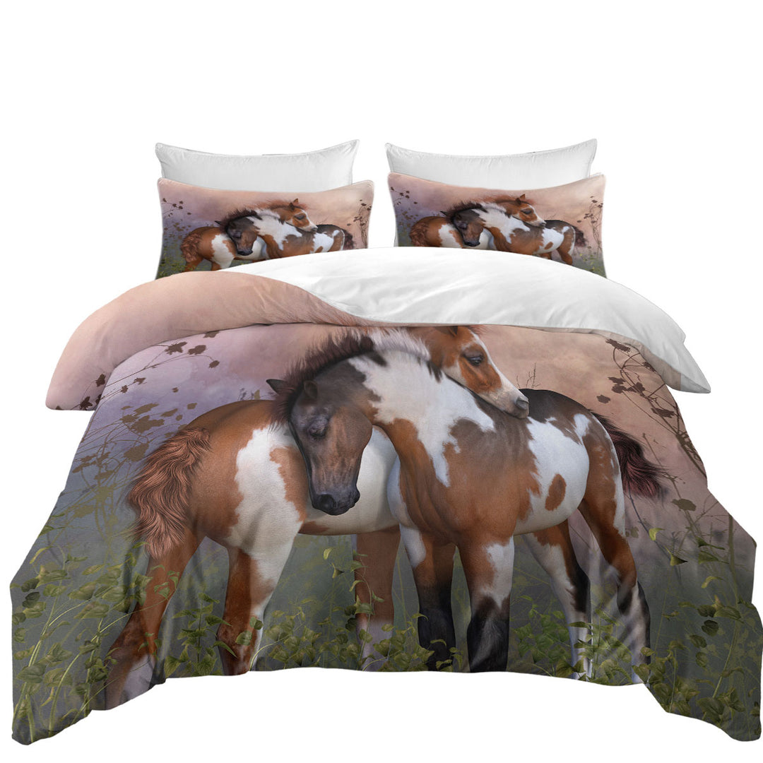 Horses Art Lovely Horses Coverlets