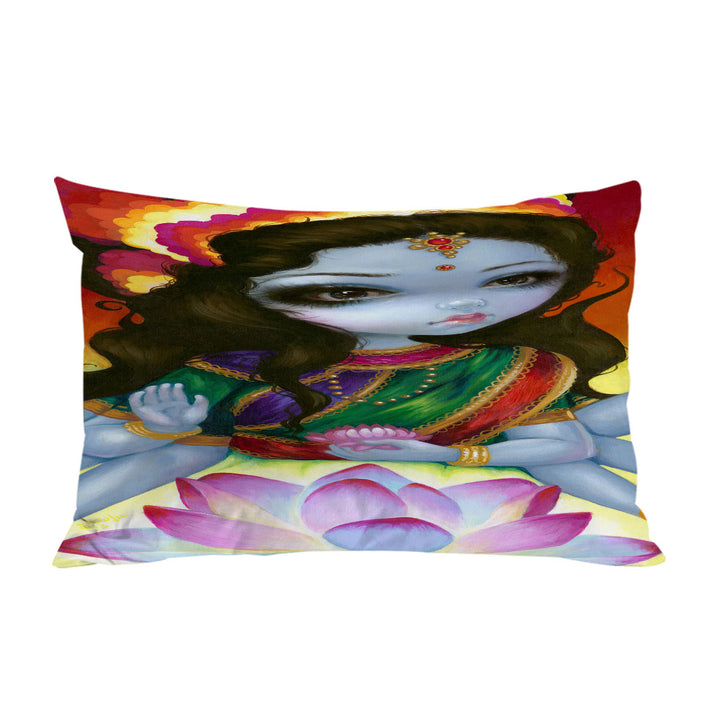 India and Hindu Art the Goddess Lakshmi Pillowcase