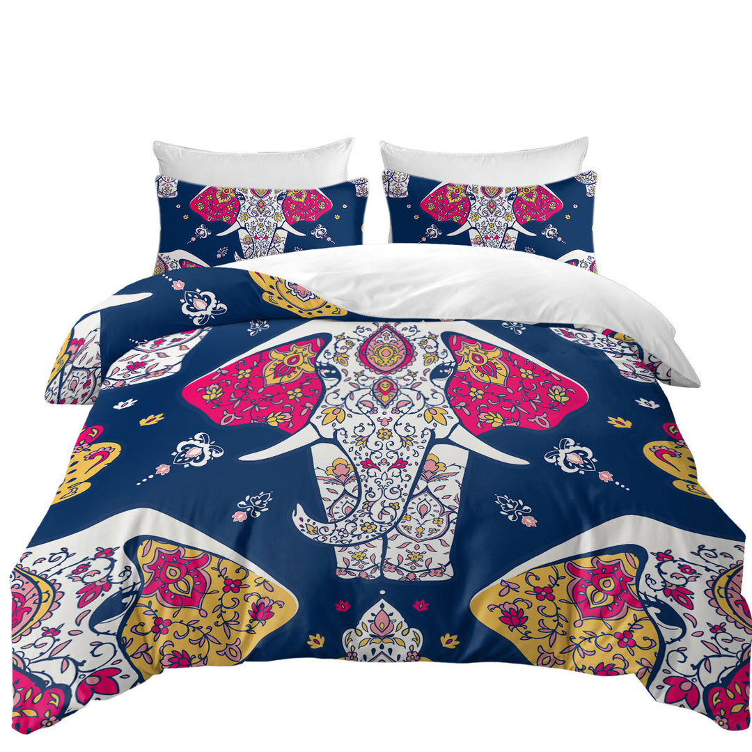 Indian Princess Elephant Comforter Cover