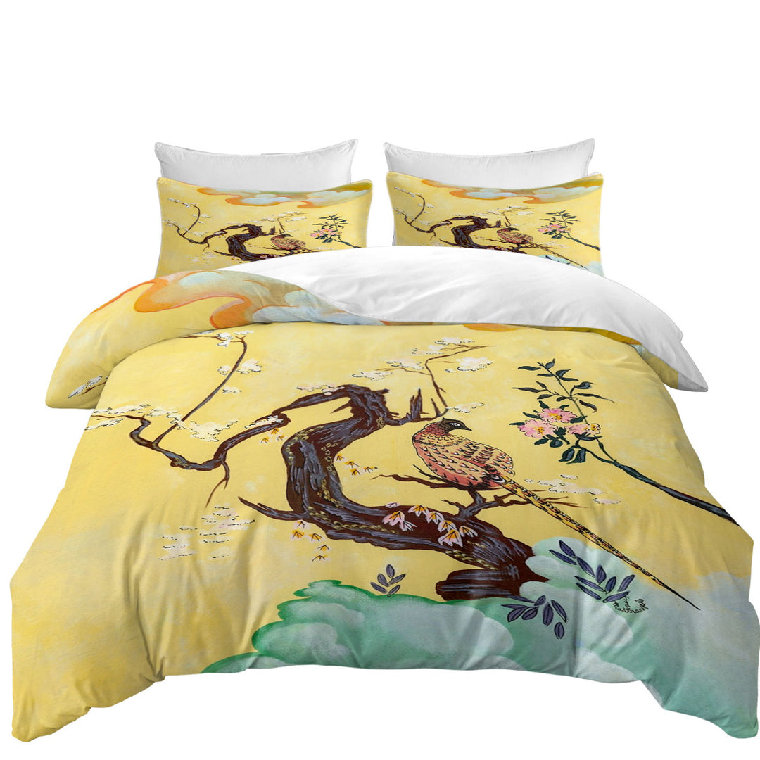 Japanese Art Painting Asian Bird Good Duvet Covers