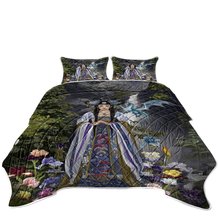 Japanese Flower Garden and Dragon Princess Quilts