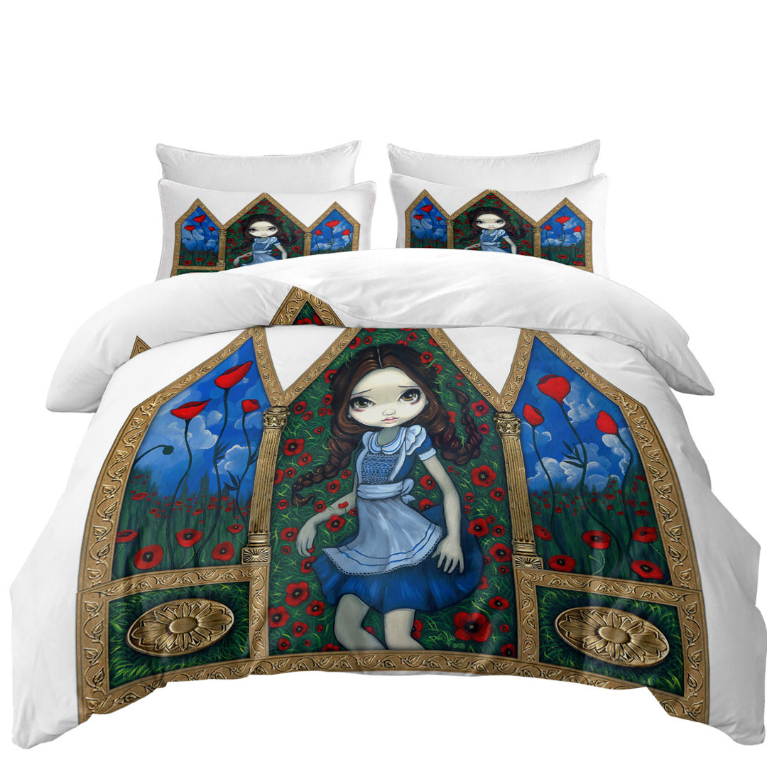 Kids Art Girl Dorothy in the Poppies Duvet Covers