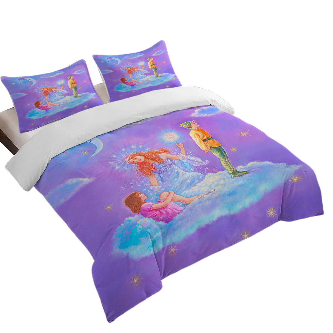 Kids Fairy Tale Painting the Cloud Lady Bed Covers