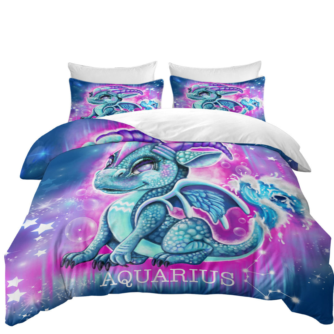 Kids Fantasy Art Aquarius Lil Dragon Best Duvet Covers