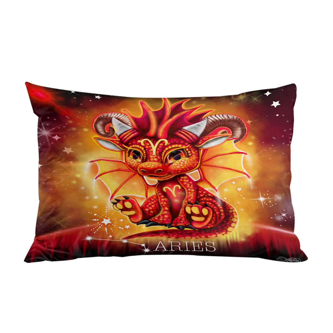 Kids Fantasy Art Aries Lil Dragon Pillowcases