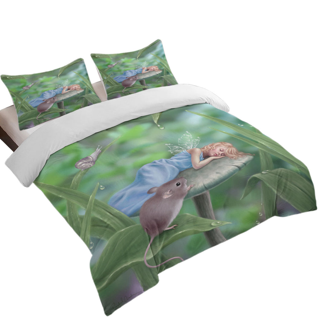 Kids Fantasy Art Sweet Dreams Cute Little Fairy Duvet Cover sale