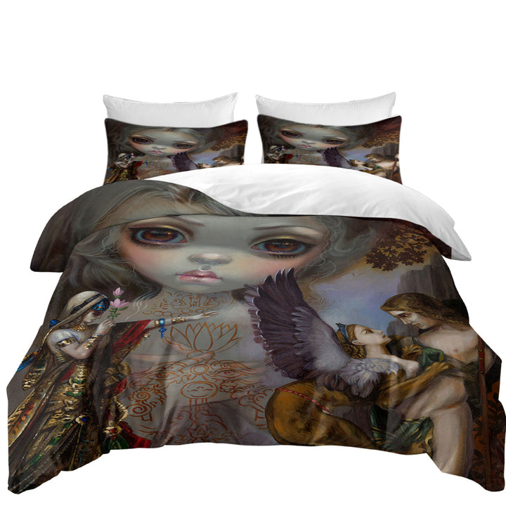 King Duvet Cover set with History Art Tableaux Vivants Salome and the Sphinx