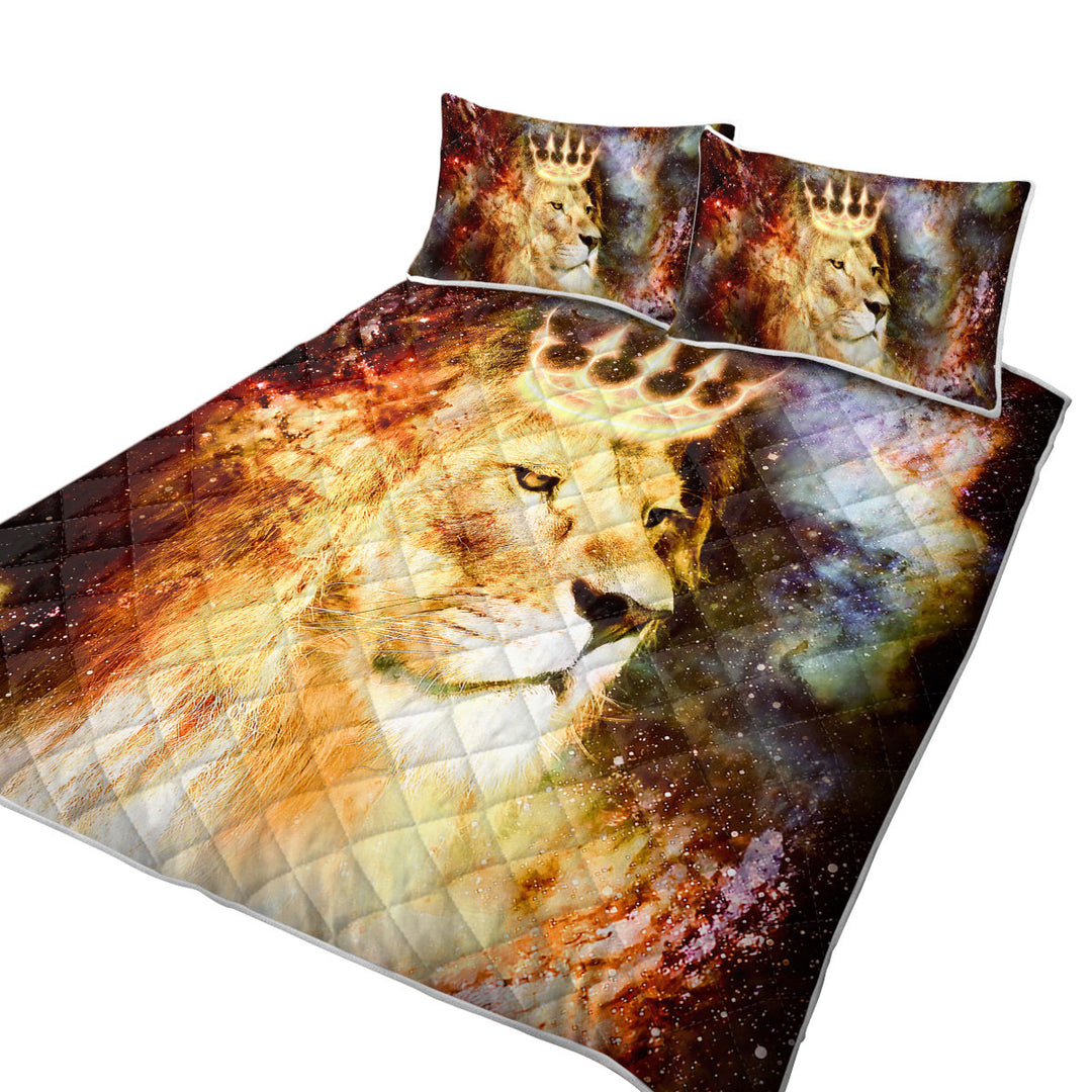 King Lion Twin Quilt