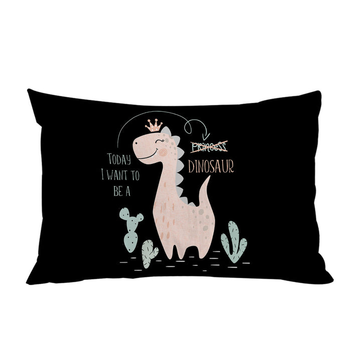 King Pillow Cases with Cute Princess Dinosaur