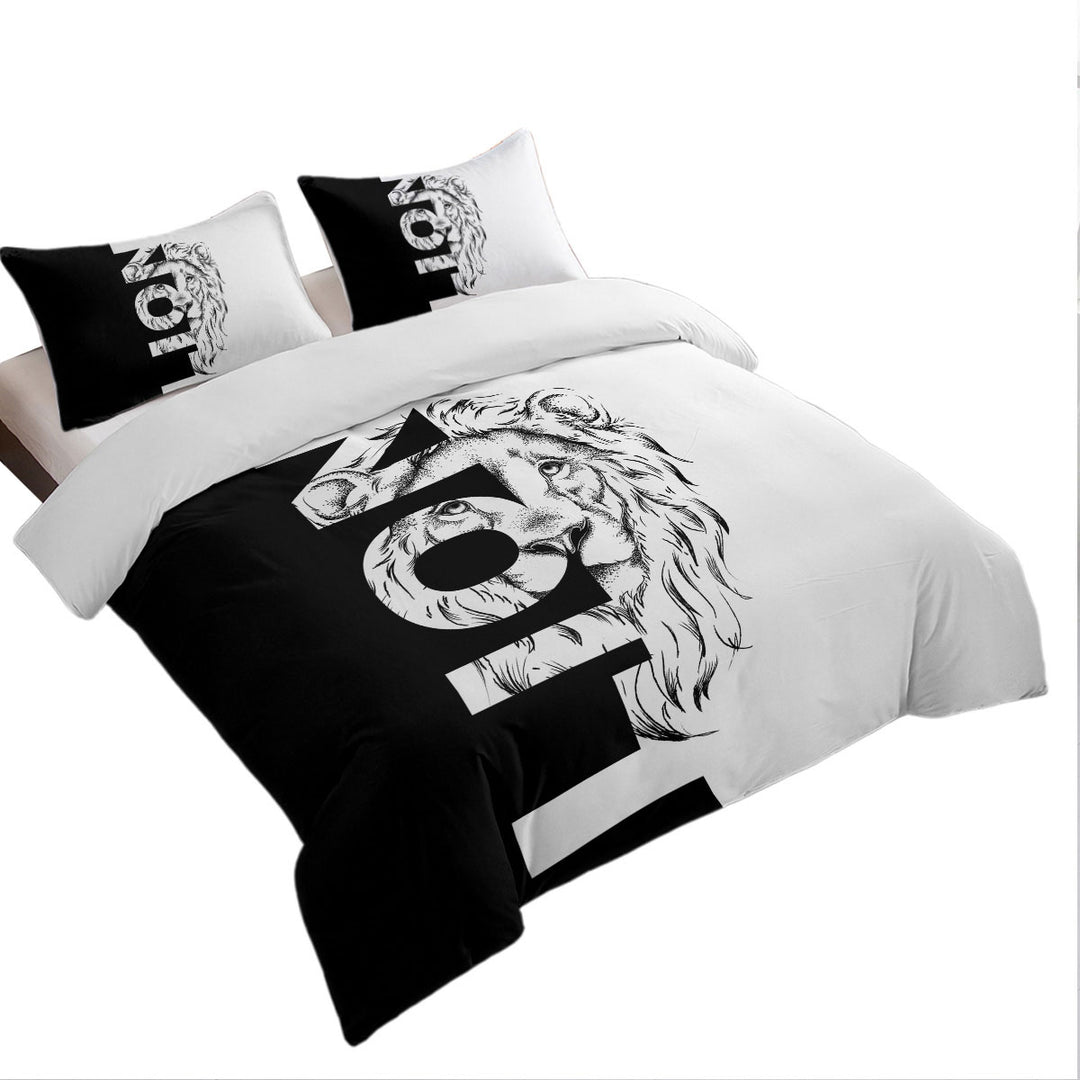 King Size Duvet Cover with Lion