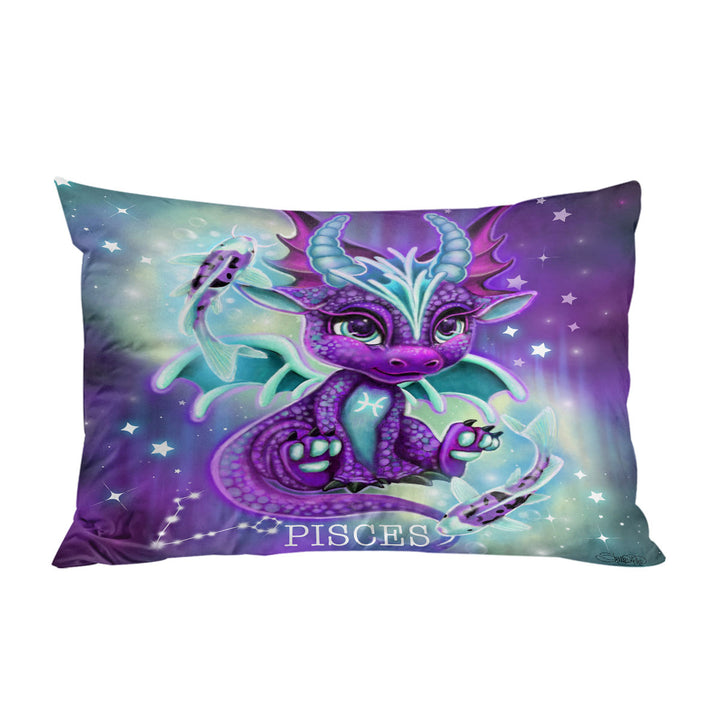 Koi Fish and Pisces Lil Dragon Pillowcases