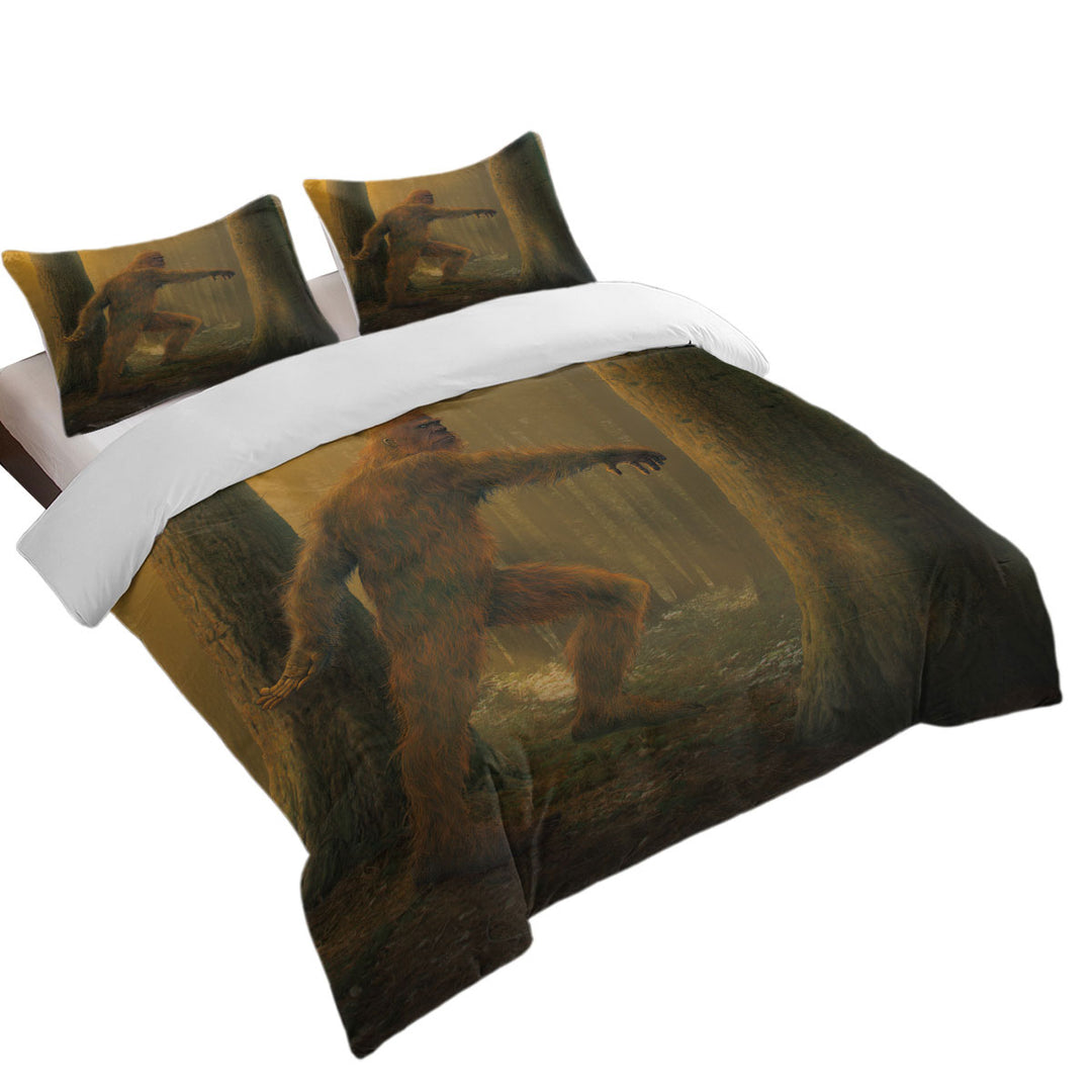 Legendary Creature Art Bigfoot Queen Size Duvet Cover