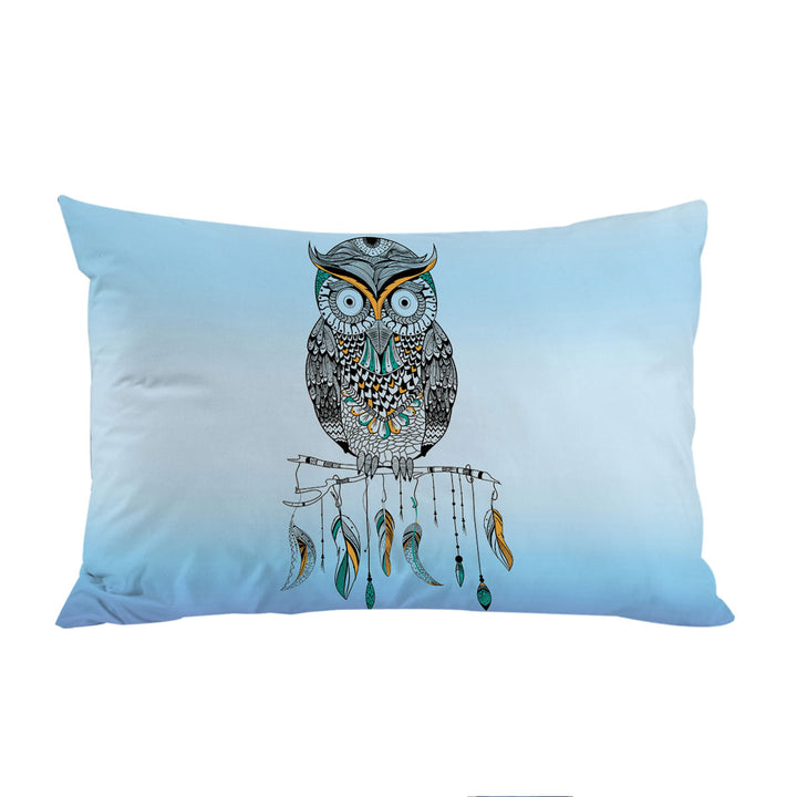 Light Blue Native Owl Bed Covers