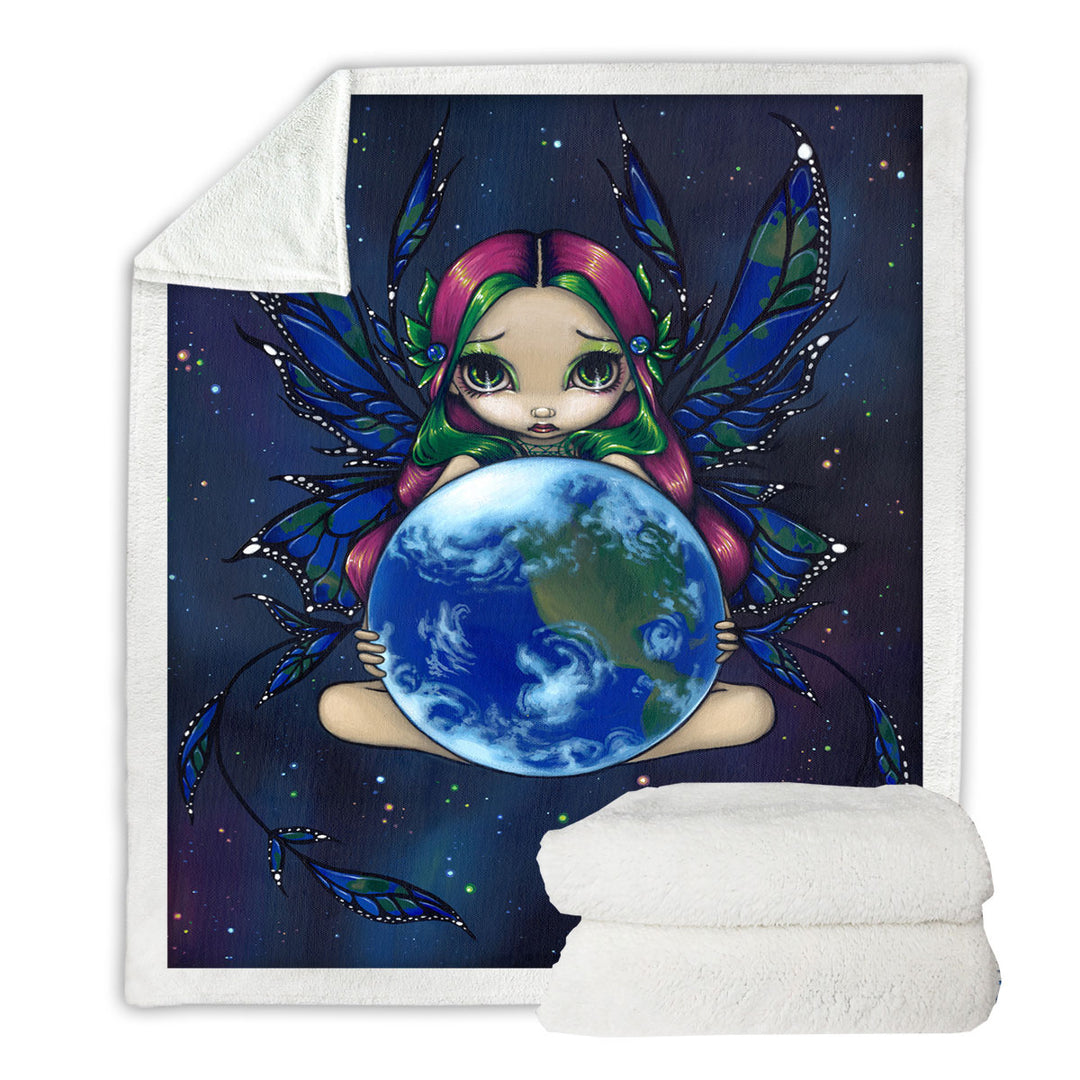 Lightweight Blankets with Earth Fairy a World In Good Hands