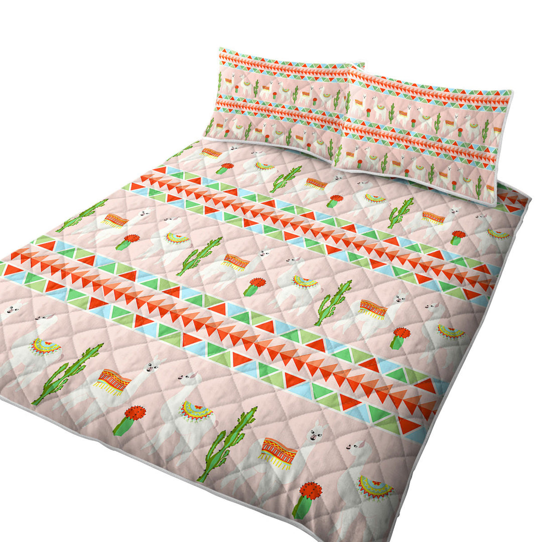 Llamas Twin Quilt