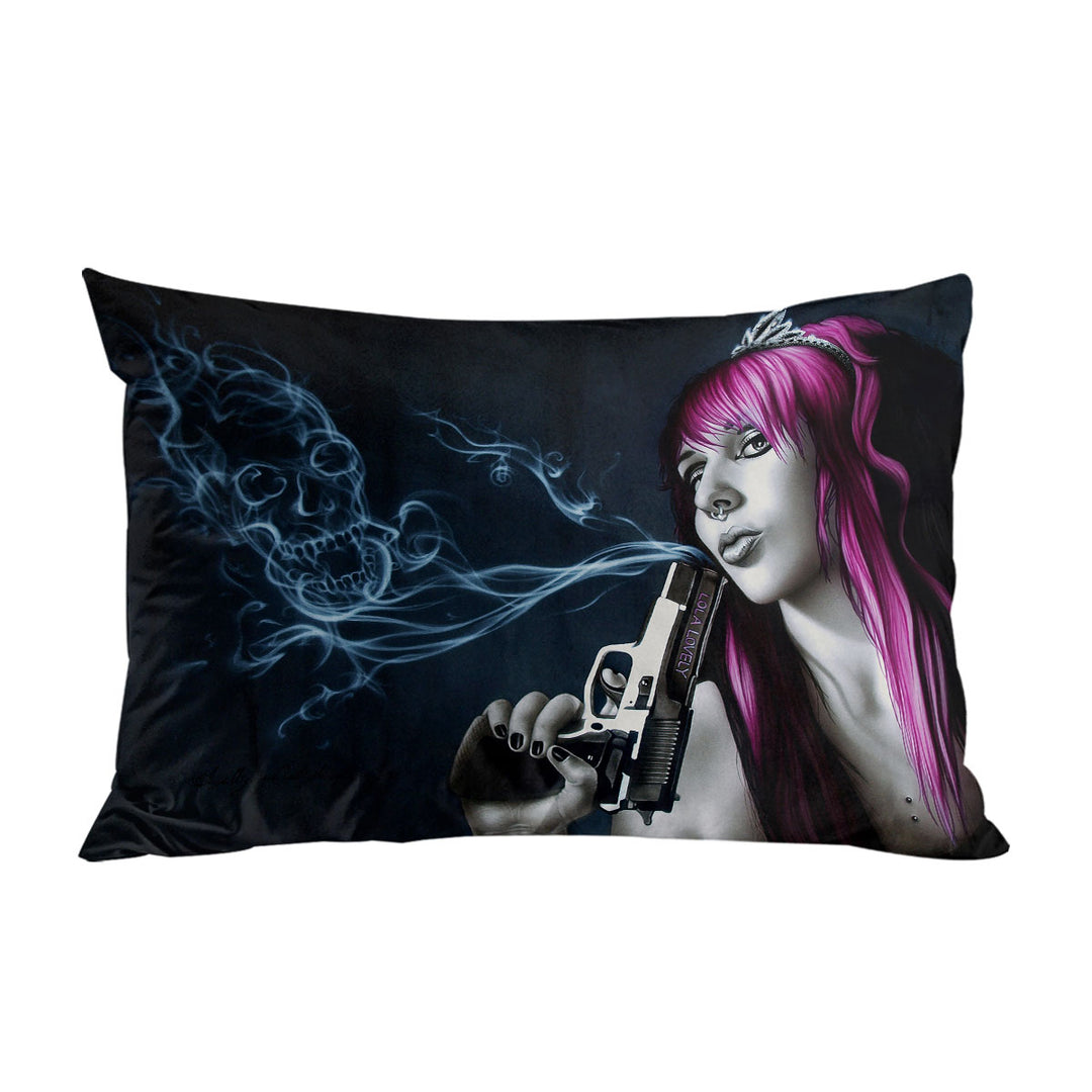 Lola Lovely Cool and Sexy Assassin Girl King Pillow Cases