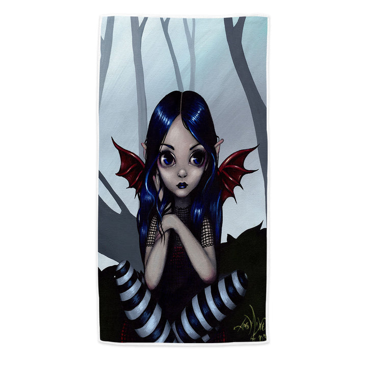 Lost_ But Not Worried Little Goth Fairy Pool Towels