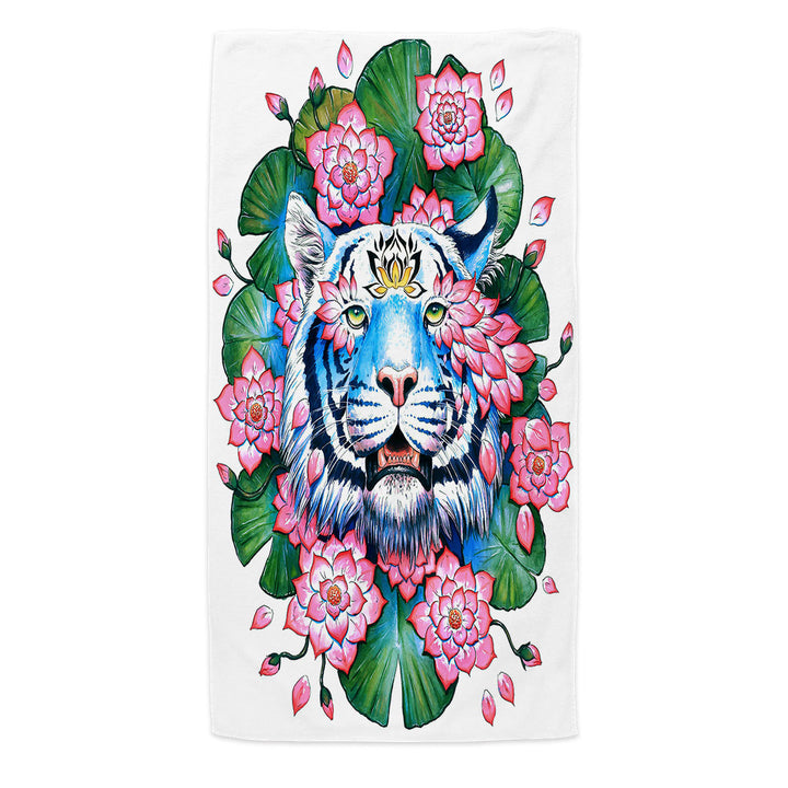 Lotus Effect Tropical Tiger Pool Towels