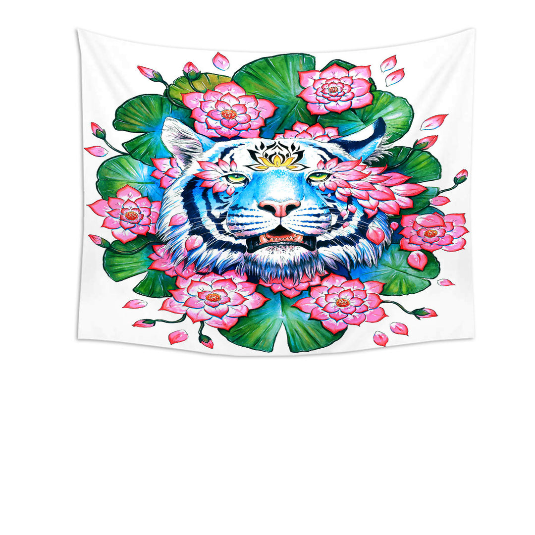 Lotus Effect Tropical Tiger Tapestry Wall Decor