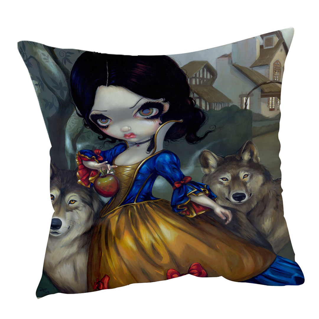 Loup Garou Cool Kids Fairytale Snow White Wolves Cushions