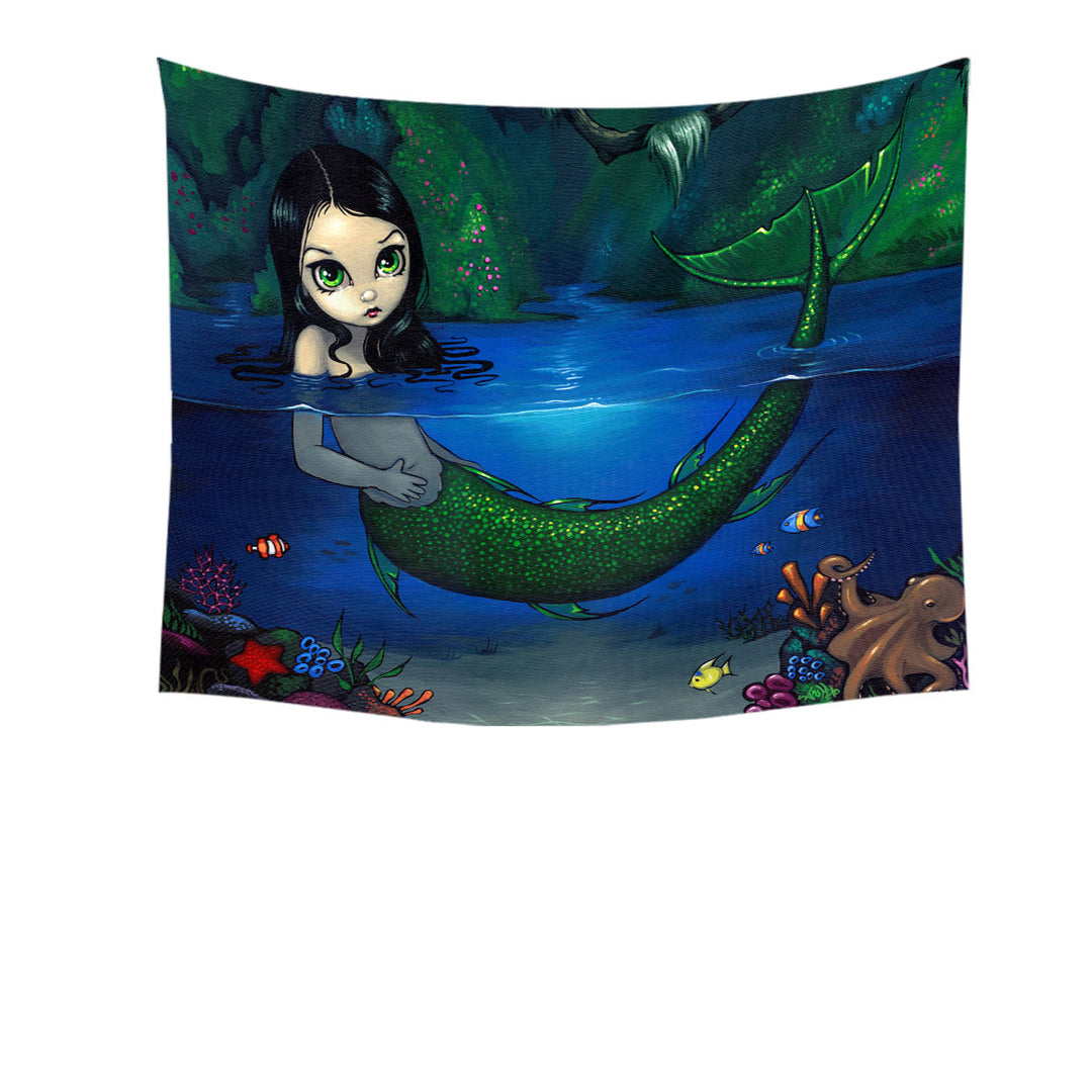 Lovely Painting Mermaid Tapestry