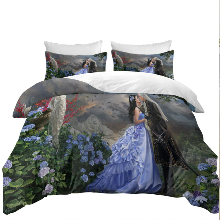 Lovers Fantasy Art Prince and Princess Coverlets