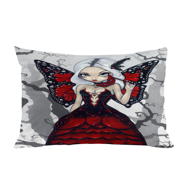 Luxurious Red Ball Gown Fairy Valentine Masquerade Pillowcase